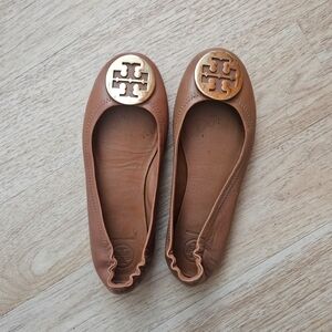 Tory Burch Brown Ballet Flats